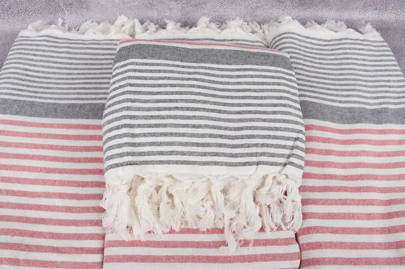 Turkish hand towel, Housewarming Gift, 68x40 Cotton Striped Terry Towel, Bridesmaid Gifts Personalized, Bachelor Towel, Turkish bath towel - 4