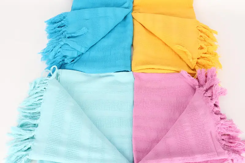 Sand-resistant towel, Embroidered Towel, 68x36 Cotton Stonewashed Striped Towel, Bridesmaid Proposal Gift, Holiday Towel, Personalized Gifts - 5