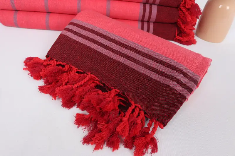 Absorbent Turkish towel, Best Wedding Gift, Wedding Hand Made Gift, Beach Towel Bulk, Baby Boy Gift, Gift For Her, 68x40 Cotton Striped Towel - 4