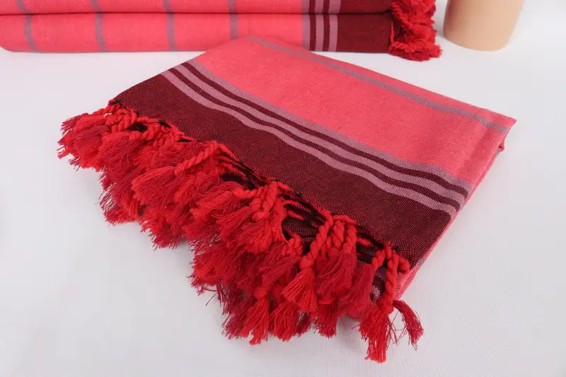 Absorbent Turkish towel, Best Wedding Gift, Wedding Hand Made Gift, Beach Towel Bulk, Baby Boy Gift, Gift For Her, 68x40 Cotton Striped Towel - 5