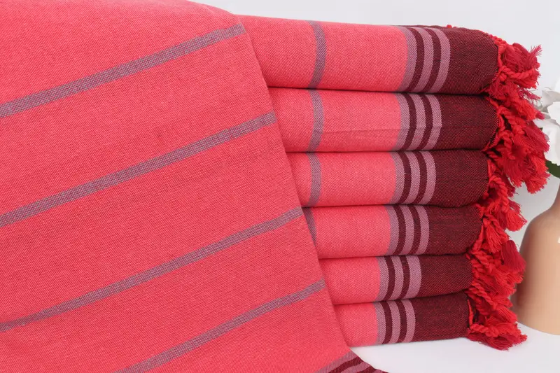 Absorbent Turkish towel, Best Wedding Gift, Wedding Hand Made Gift, Beach Towel Bulk, Baby Boy Gift, Gift For Her, 68x40 Cotton Striped Towel - 1