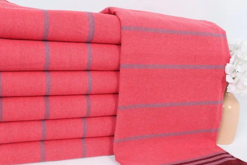 Absorbent Turkish towel, Best Wedding Gift, Wedding Hand Made Gift, Beach Towel Bulk, Baby Boy Gift, Gift For Her, 68x40 Cotton Striped Towel - 2