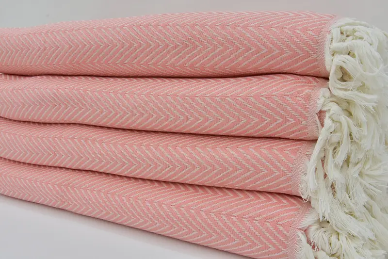 Woven Throw Blanket, Decorative Blanket, Turkish Blanket, Xmas Gifts, Personalized Home Gift Wedding, 96x80 Cotton Chevron Towel, Turkish Tablecloth - 3