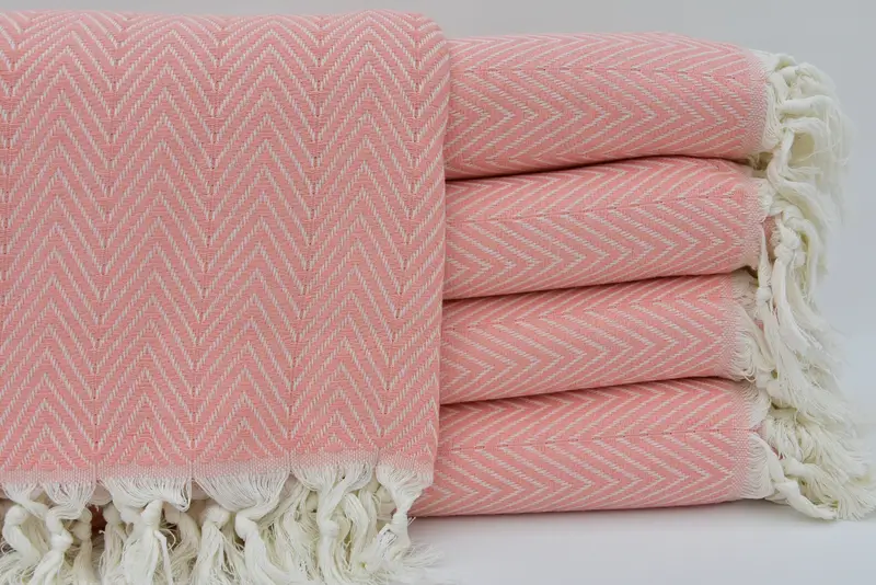 Woven Throw Blanket, Decorative Blanket, Turkish Blanket, Xmas Gifts, Personalized Home Gift Wedding, 96x80 Cotton Chevron Towel, Turkish Tablecloth - 4