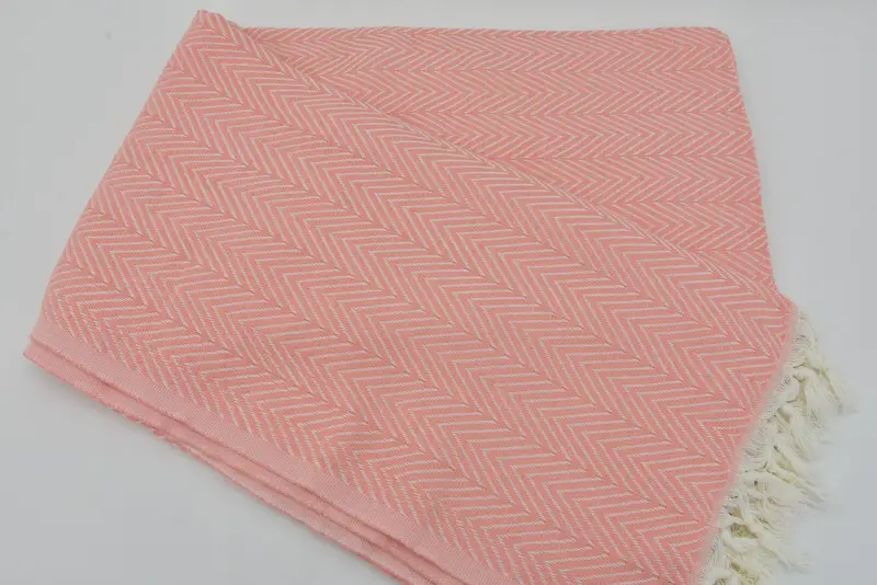 Woven Throw Blanket, Decorative Blanket, Turkish Blanket, Xmas Gifts, Personalized Home Gift Wedding, 96x80 Cotton Chevron Towel, Turkish Tablecloth - 5