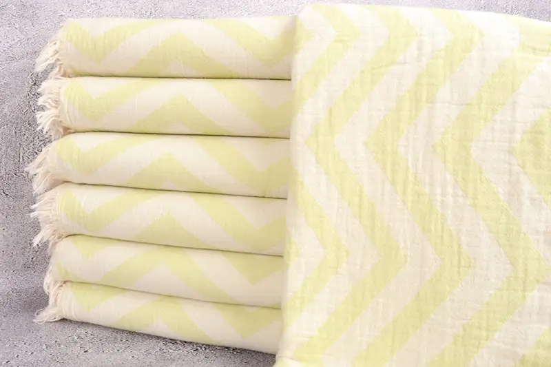 Girls Weekend Favors, 70x40 Cotton Zigzag Design Towel, Hammam Towel USA, Personalized Beach Towel, Gift Towel, Beach Towel Gift, Best Friend Gift - 1