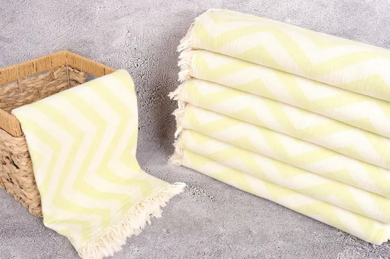 Girls Weekend Favors, 70x40 Cotton Zigzag Design Towel, Hammam Towel USA, Personalized Beach Towel, Gift Towel, Beach Towel Gift, Best Friend Gift - 3