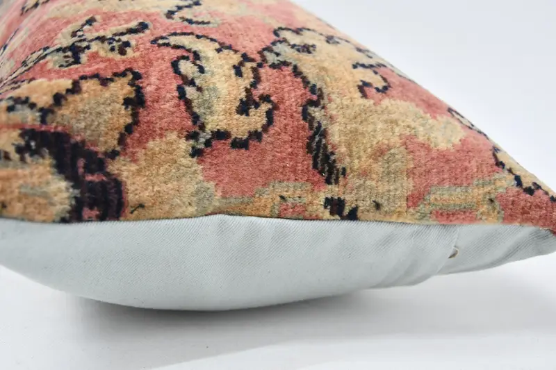 Turkish Pillow, Sustainable Pillow Case, Cotton Pillow Sham, Pillow, Boho Pillow Sham Cover, Kilim Cushion Sham, Pet Pillow, 12x48 Red Pillow - 6