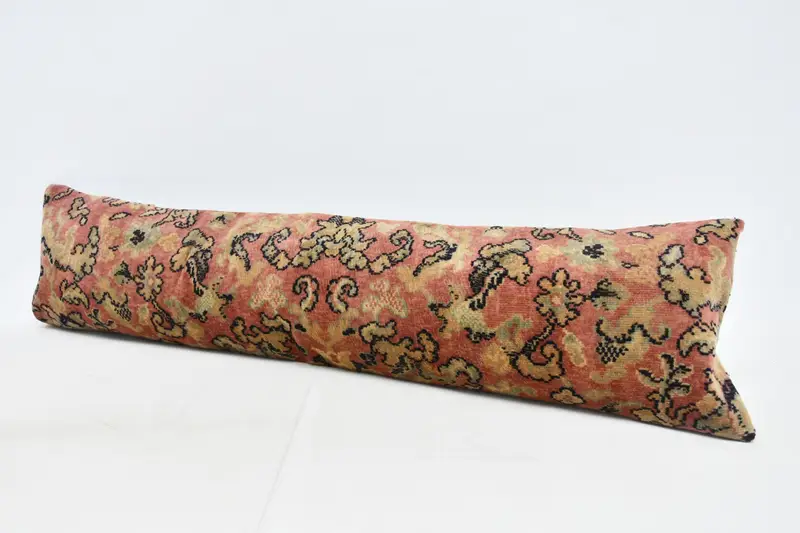 Turkish Pillow, Sustainable Pillow Case, Cotton Pillow Sham, Pillow, Boho Pillow Sham Cover, Kilim Cushion Sham, Pet Pillow, 12x48 Red Pillow - 4