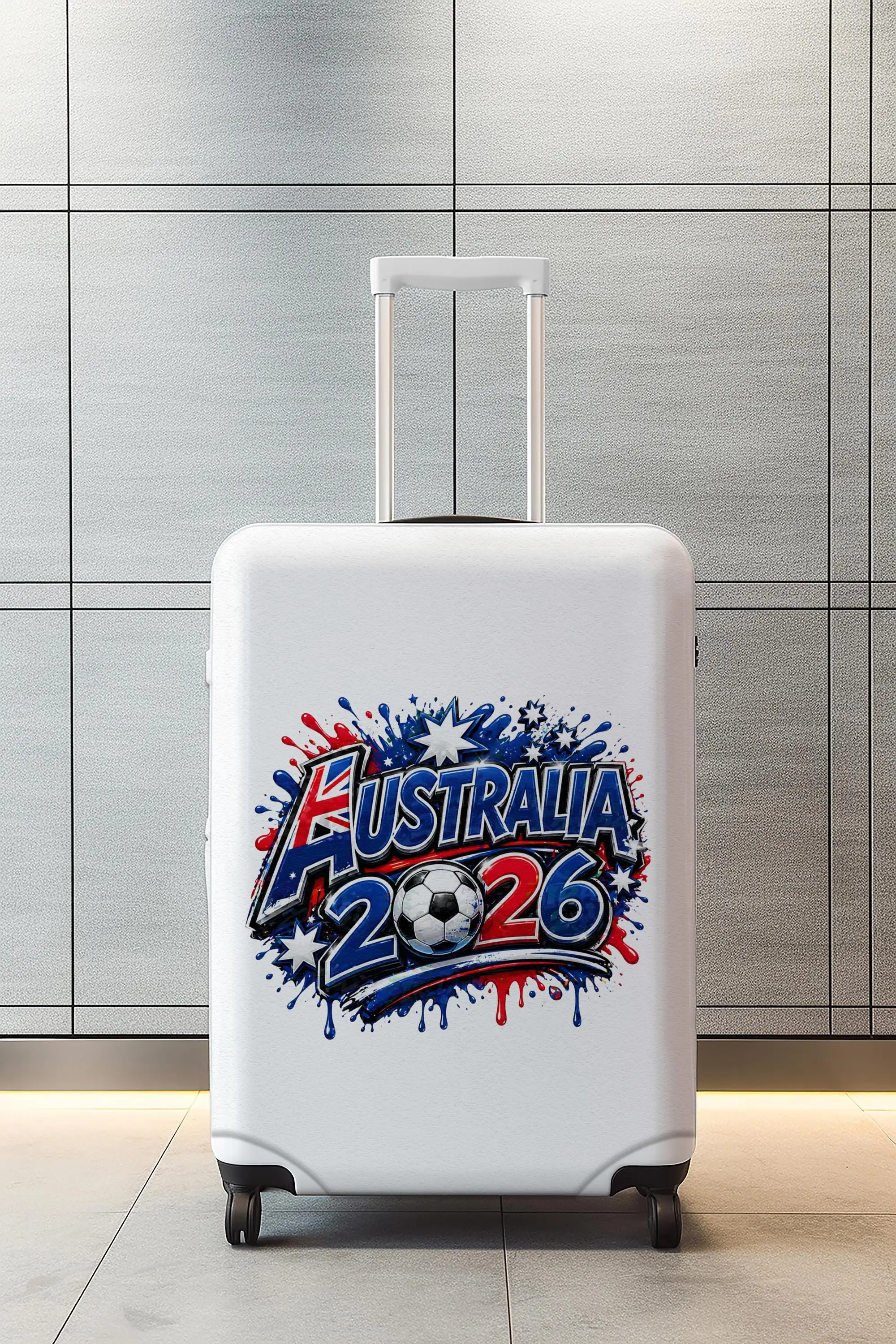 Australien Fußball Gepäckhülle, 2026 Fan Kofferschutz, Sport Reisehülle, Custom Football - 1