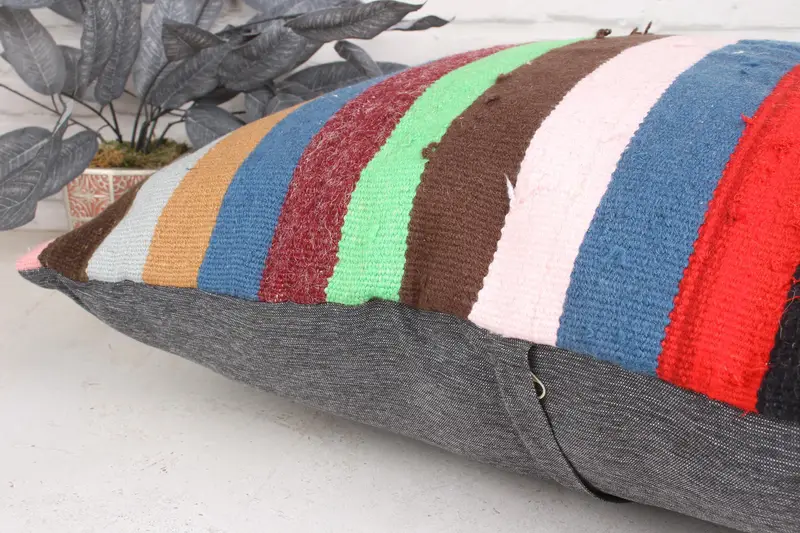 Cushion, Pillow for Sofa, Home Decor Pillow, 24x24 Green Pillow Case, Kilim Cushion Sham, Meditation Pillow Cover, Muted Cushion Case - 7