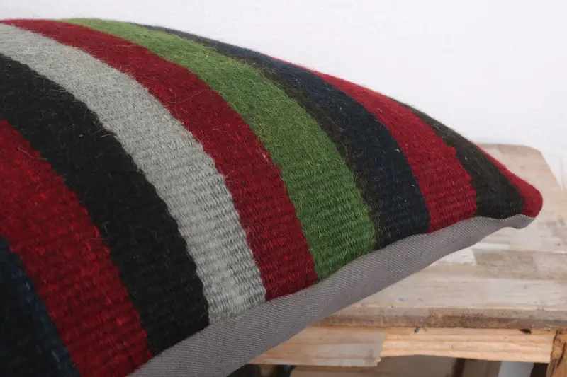 Interior Designer Pillow, Antique Pillows, Aztec Pillow Case, Outdoor Pillow Cover, 18x18 Red Cushion Case, Cushion Case, Throw Kilim Pillow - 6