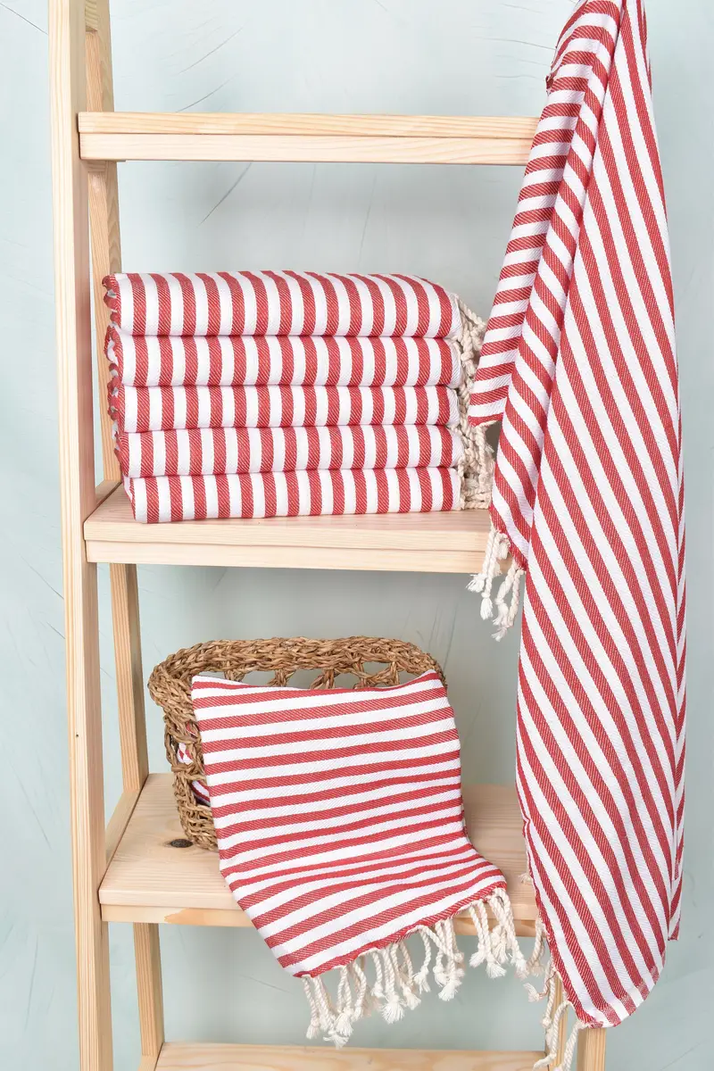 70x40 Cotton Striped Towel, Christmas Gift, Bachelor Party Favors, Beach Towel Gift, Luxury towel, Bachelorette Gifts, Custom Turkish Towel - 3