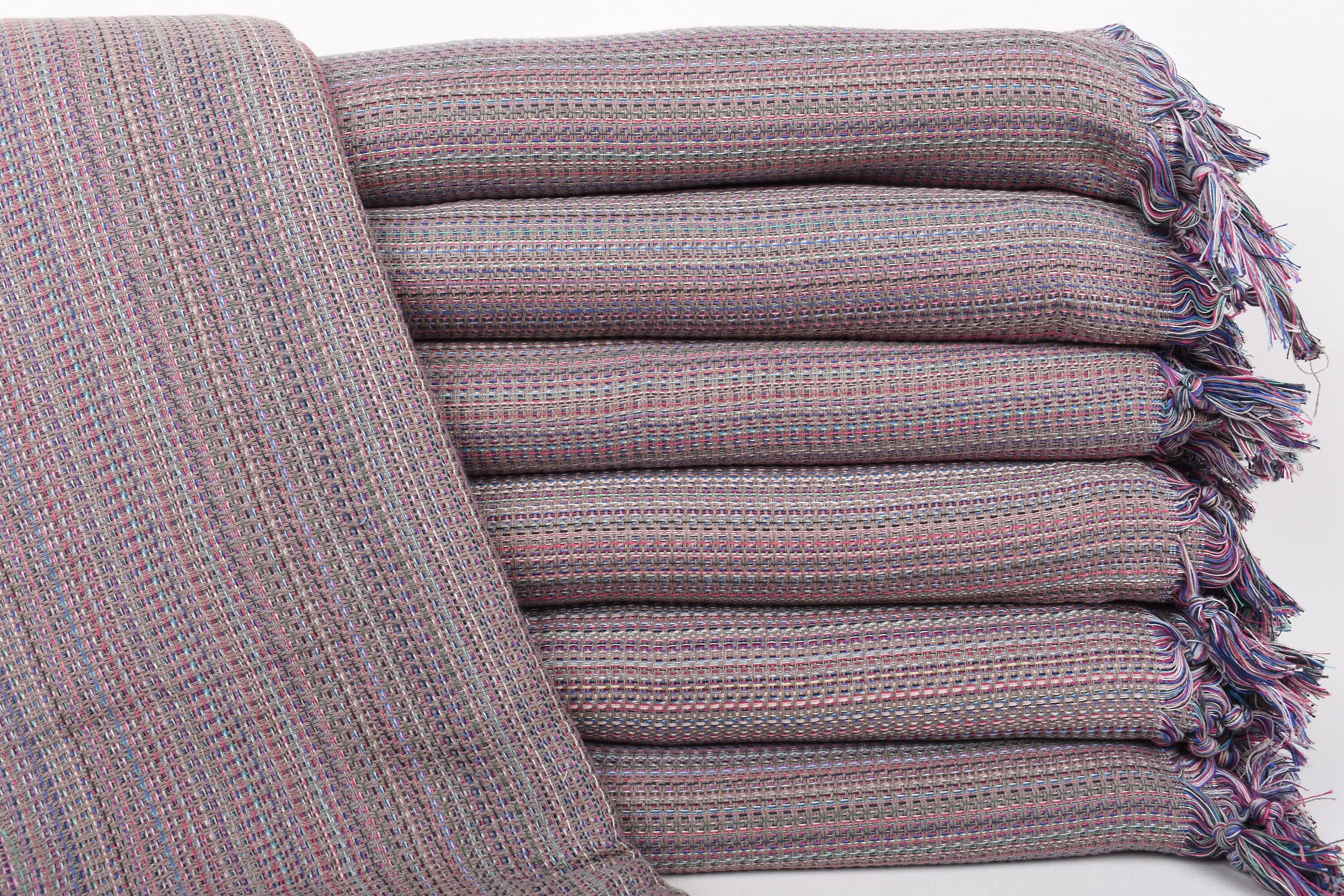 Custom Beach Blanket Monogram Brown Plaid 89x87 Inches - 1