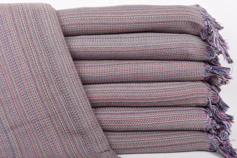 Custom Beach Blanket Monogram Brown Plaid 89x87 Inches