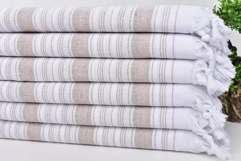 Gift For Him, Gift Boxes Towel, Family Gift Basket, Bulk Order Towel, Kids Beach Towel, 68x32 Cotton Striped Towel, Turkish hand towel, Beach towel - 3