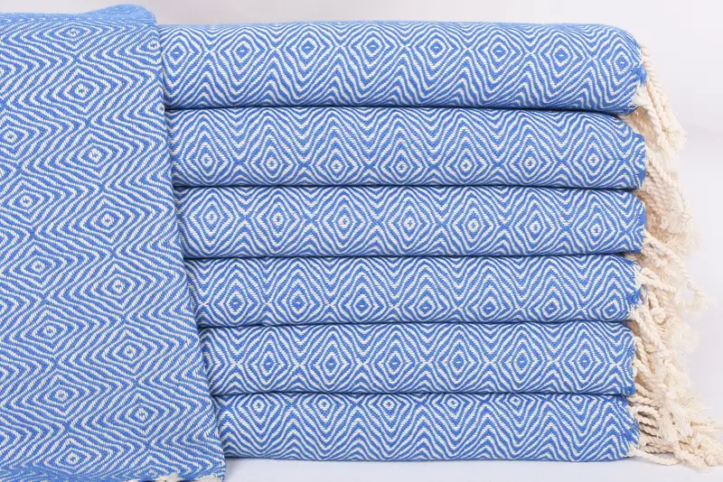 Custom Wedding Gift From Bridesmaid, Birthday Gift, 36x18 Cotton Zigzag Diamond Towel, Monogrammed Hand Towel, Wedding Favors, Bridesmaid Gifts - 1