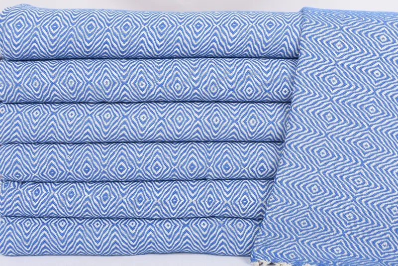 Custom Wedding Gift From Bridesmaid, Birthday Gift, 36x18 Cotton Zigzag Diamond Towel, Monogrammed Hand Towel, Wedding Favors, Bridesmaid Gifts - 2
