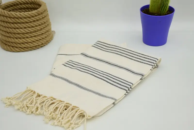 Custom Towel, Soft towel, Beach Theme Bachelorette Party Gifts, Gifts For Him, Bridesmaid Favors, Kids Beach Towel, 70x40 Cotton Striped Towel - 2