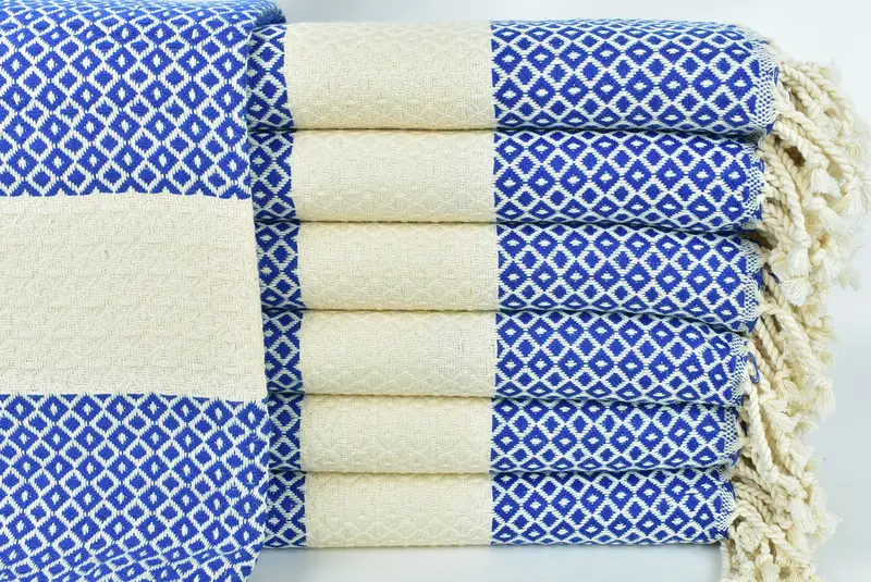 Monogrammed Beach Towel, Quick-dry travel peshtemal towel, Quick-dry towel, 70x40 Cotton Geometric Towel, Sand-free towel, Bachelorette Favor - 1