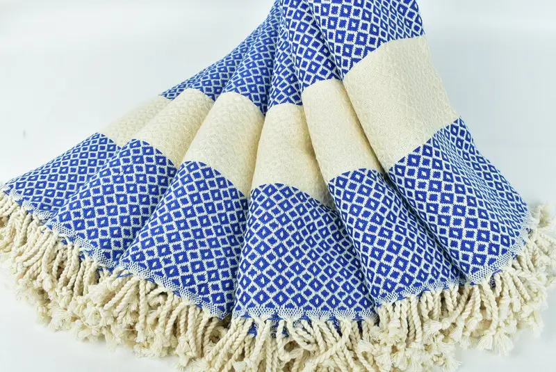 Monogrammed Beach Towel, Quick-dry travel peshtemal towel, Quick-dry towel, 70x40 Cotton Geometric Towel, Sand-free towel, Bachelorette Favor - 4
