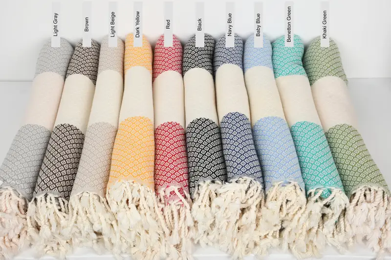 Lightweight towel, Travel Towel, Oversized lightweight Turkish bath towel USA, Cotton towel, 70x36 Linen Diamond Towel, Custom Gift, Valentines Gift - 1