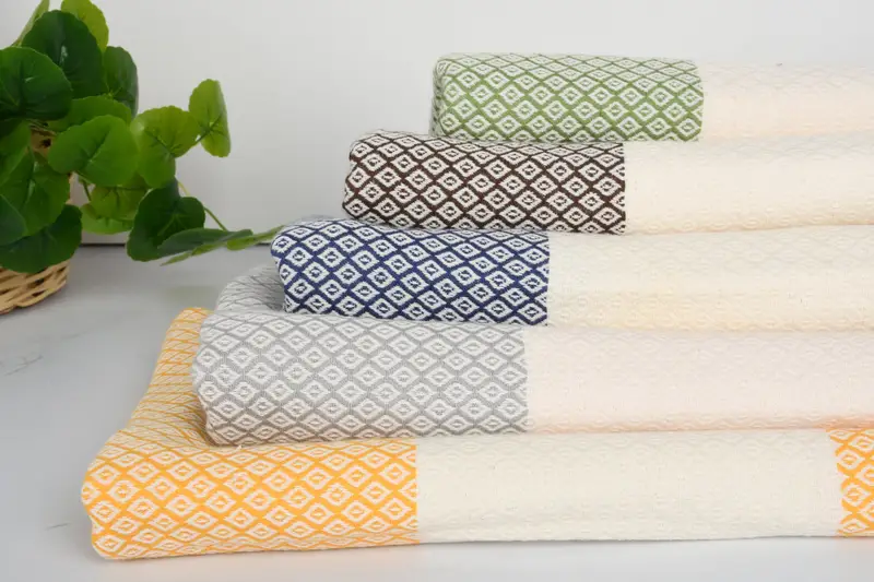 Lightweight towel, Travel Towel, Oversized lightweight Turkish bath towel USA, Cotton towel, 70x36 Linen Diamond Towel, Custom Gift, Valentines Gift - 3