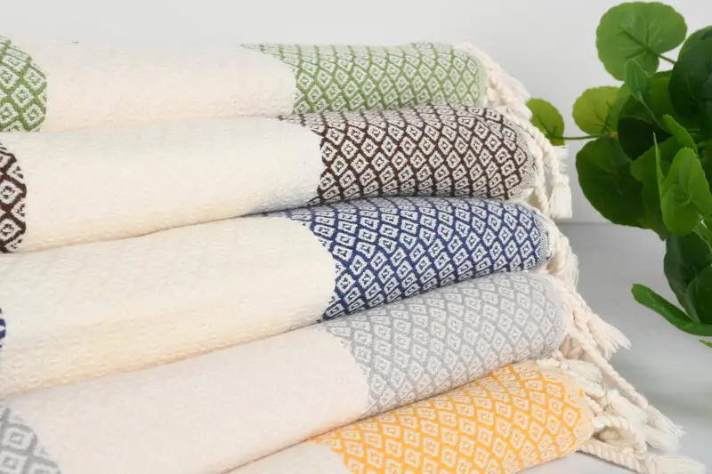 Lightweight towel, Travel Towel, Oversized lightweight Turkish bath towel USA, Cotton towel, 70x36 Linen Diamond Towel, Custom Gift, Valentines Gift - 2