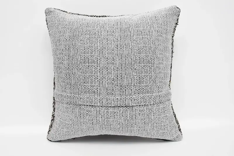 Home Decor Pillow, Handmade Kilim Cushion, Cushion Case, 16x16 Brown Cushion, Vintage Kilim Pillow, Turkish Rugs Pillow Cover - 6