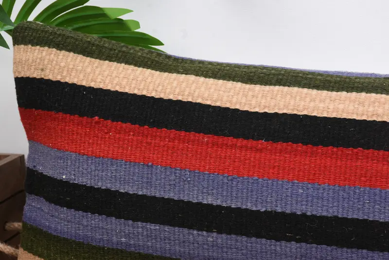 12x48 Red Cushion Cover, Pillow for Couch, Meditation Cushion Cover, Bolster Pillow Cover, Handmade Kilim Cushion, Pillow Cover, Turkish Pillow - 2