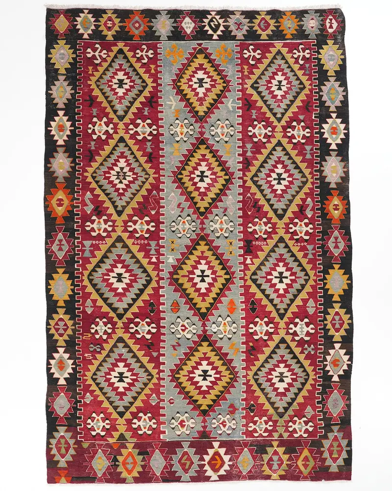 Alfombra Roja 5,9x10ft Elegante Color Sólido