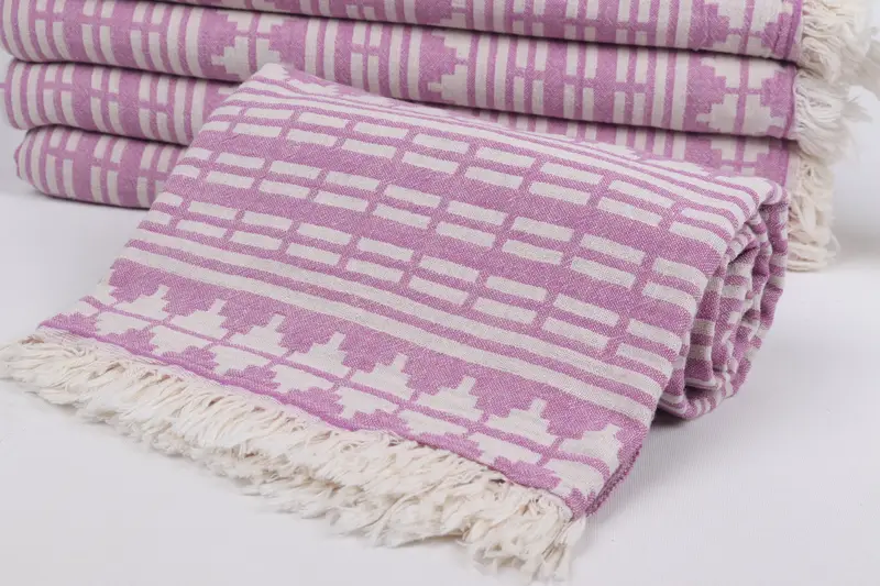 Bath towel, Birthday Gift, 70x40 Cotton Kilim Design Towel, Lightweight Turkish towel, Cotton towel, Cancun Bachelorette Party Gift Ideas - 5