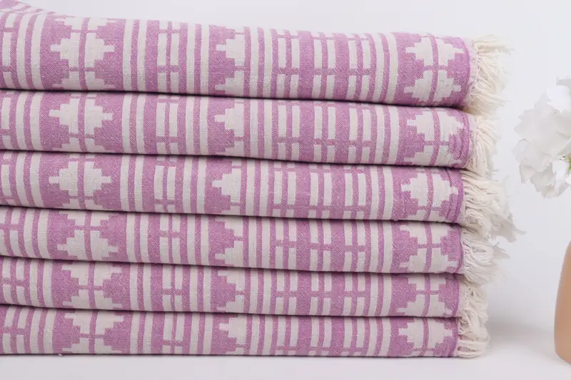 Bath towel, Birthday Gift, 70x40 Cotton Kilim Design Towel, Lightweight Turkish towel, Cotton towel, Cancun Bachelorette Party Gift Ideas - 4