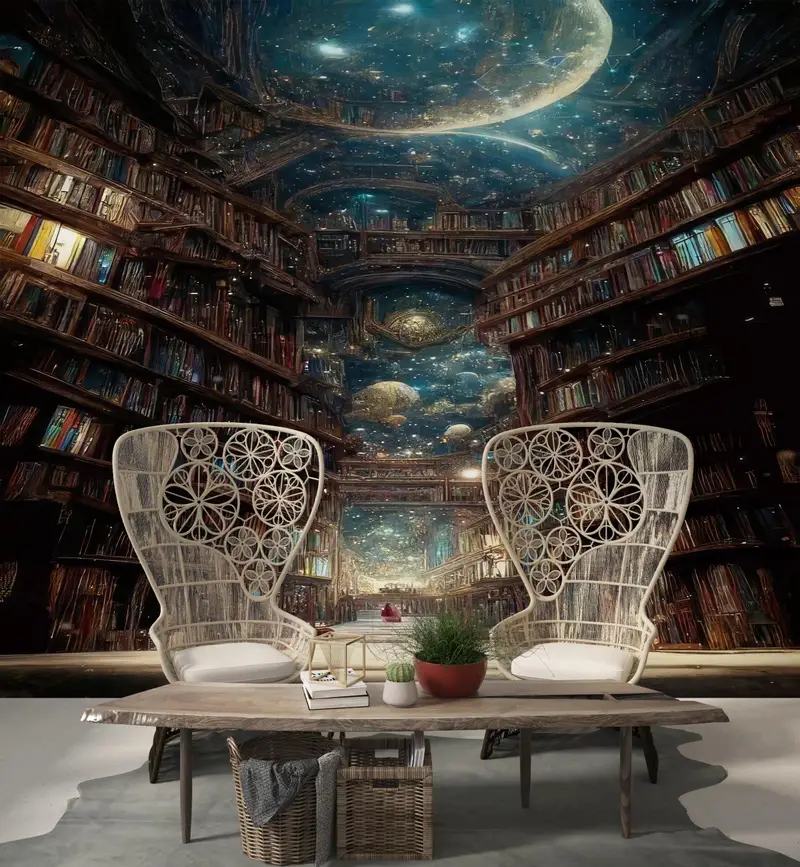 Zarif Galaksi Baskılı Duvar Kağıdı: Alanınızı Kozmik Cazibeyle Dönüştürün