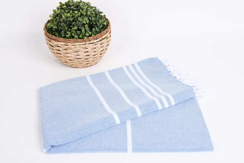 Absorbent towel, Turkish hand towel, Turkish bath towel, Embroidered Beach Towel, Turkish Towel Set, 70x40 Cotton Striped Towel, Gift For Coworker - 4