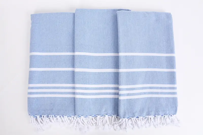 Absorbent towel, Turkish hand towel, Turkish bath towel, Embroidered Beach Towel, Turkish Towel Set, 70x40 Cotton Striped Towel, Gift For Coworker - 7