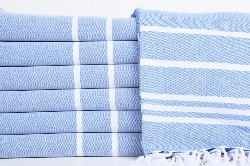 Absorbent towel, Turkish hand towel, Turkish bath towel, Embroidered Beach Towel, Turkish Towel Set, 70x40 Cotton Striped Towel, Gift For Coworker - 1