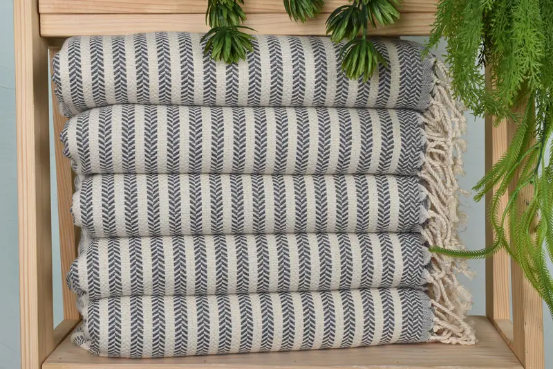 Monogram Kitchen Towel, Gift For Him, Turkish Tea Towel, 40x18 Cotton Chevron Towel, Monogrammed Hand Towel, Monogram Towels, Welcome Wedding Gift - 1