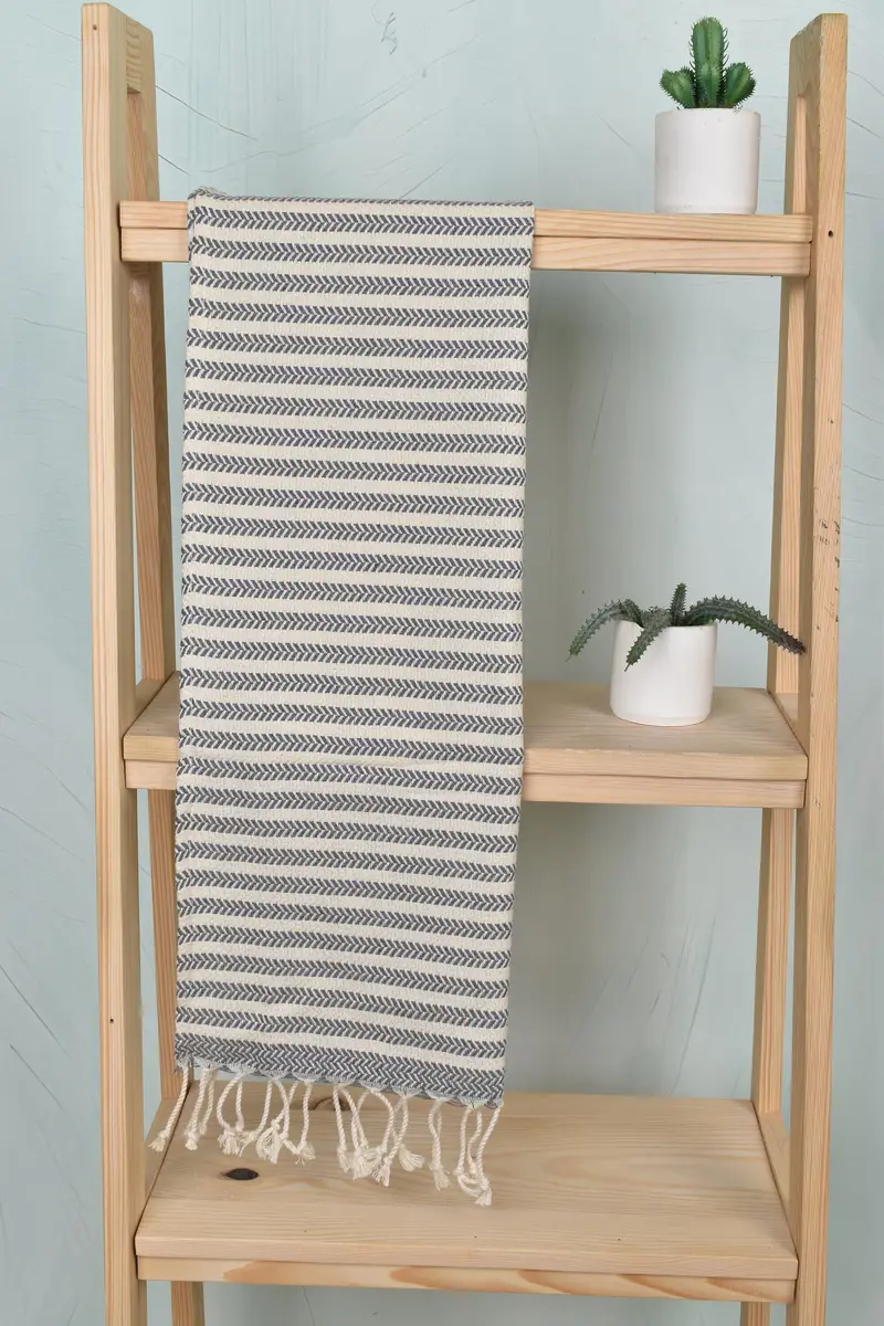 Monogram Kitchen Towel, Gift For Him, Turkish Tea Towel, 40x18 Cotton Chevron Towel, Monogrammed Hand Towel, Monogram Towels, Welcome Wedding Gift - 8