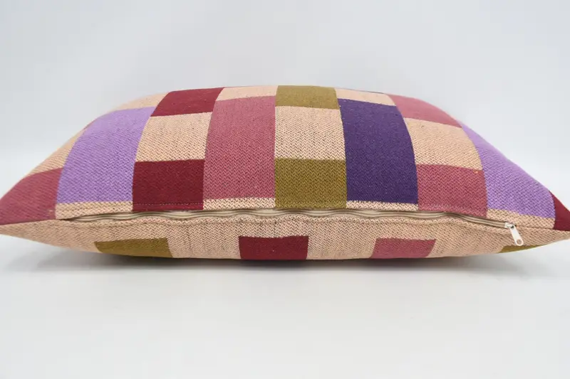 Pillow, 20x28 Red Pillow Case, Boho Pillow Sham Cover, Kilim Cushion Sham, Ethnic Throw Pillow Case, Oriental Cushion Cover, Boho Pillow - 6