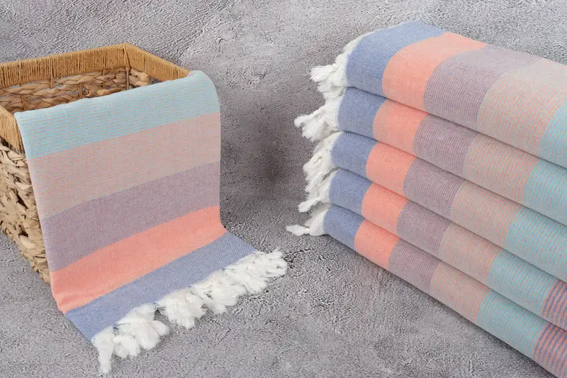 Pool Towels, Travel Towel, Personalized Gift For Her, Gift For Him, 68x40 Cotton Striped Towel, Gym Towel, Bridesmaid Gift, Sand-resistant towel - 3