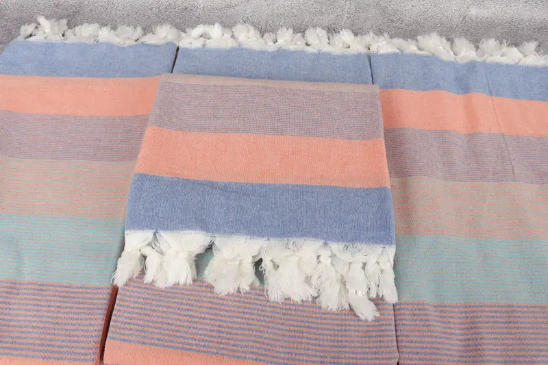 Pool Towels, Travel Towel, Personalized Gift For Her, Gift For Him, 68x40 Cotton Striped Towel, Gym Towel, Bridesmaid Gift, Sand-resistant towel - 4