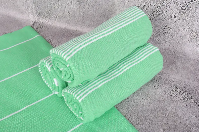 Organic Towel, Custom Towel, Engagement Gift, Bridesmaid Gift, Quick-dry travel peshtemal towel, Turkish Towel USA, 70x40 Cotton Striped Towel - 7