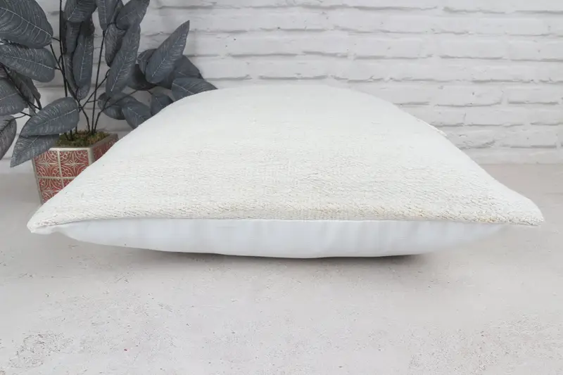 22x22 White Cushion Case, Boho Pillow, Pillow Sham, Vintage Kilim Pillow Pillow Cover, Pillow for Sofa, Home Decor Pillow - 6