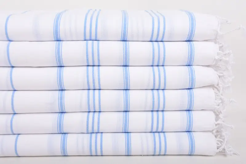 40x24 Cotton Striped Towel, Turkish Towel Hand Towel, Memorial Gift, Monogram Kitchen Towel, Wedding Anniversary Gift, Kitchen Towel, Summer Gift - 3