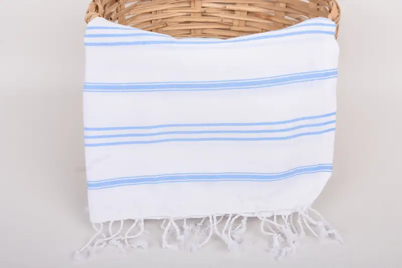 40x24 Cotton Striped Towel, Turkish Towel Hand Towel, Memorial Gift, Monogram Kitchen Towel, Wedding Anniversary Gift, Kitchen Towel, Summer Gift - 5
