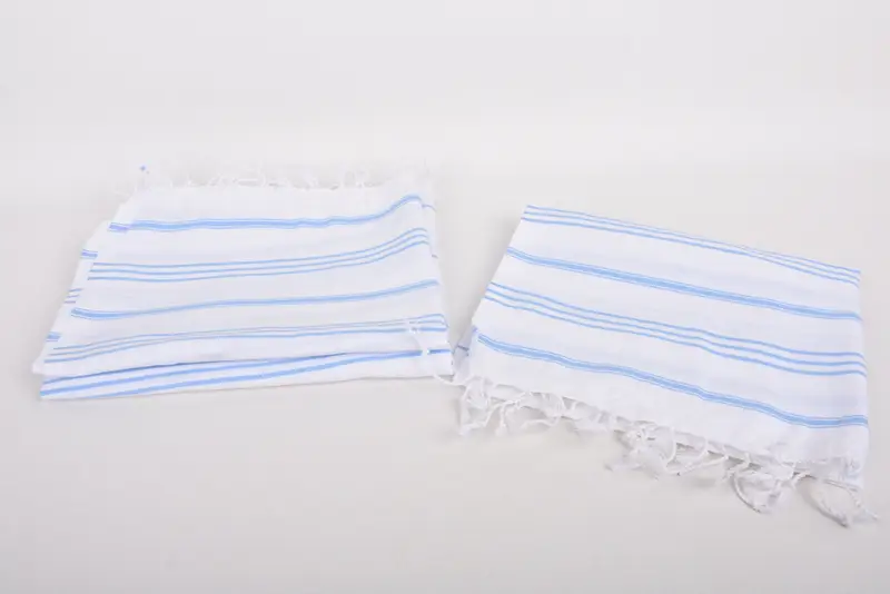 40x24 Cotton Striped Towel, Turkish Towel Hand Towel, Memorial Gift, Monogram Kitchen Towel, Wedding Anniversary Gift, Kitchen Towel, Summer Gift - 7