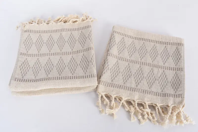 Toallas de baño, toalla de mano personalizada, favores de despedida de soltero, toalla de diseño de kilim de lino 40x20, regalos de dama de honor, regalo de verano, regalos de decoración del hogar - 7