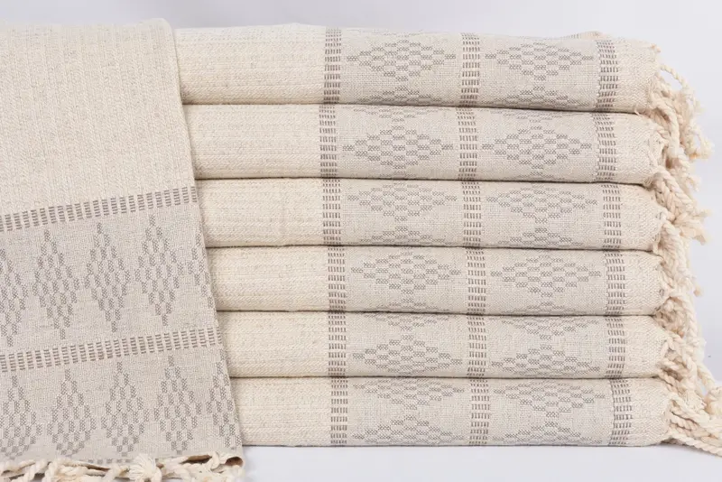 Toallas de baño, toalla de mano personalizada, favores de despedida de soltero, toalla de diseño de kilim de lino 40x20, regalos de dama de honor, regalo de verano, regalos de decoración del hogar - 1