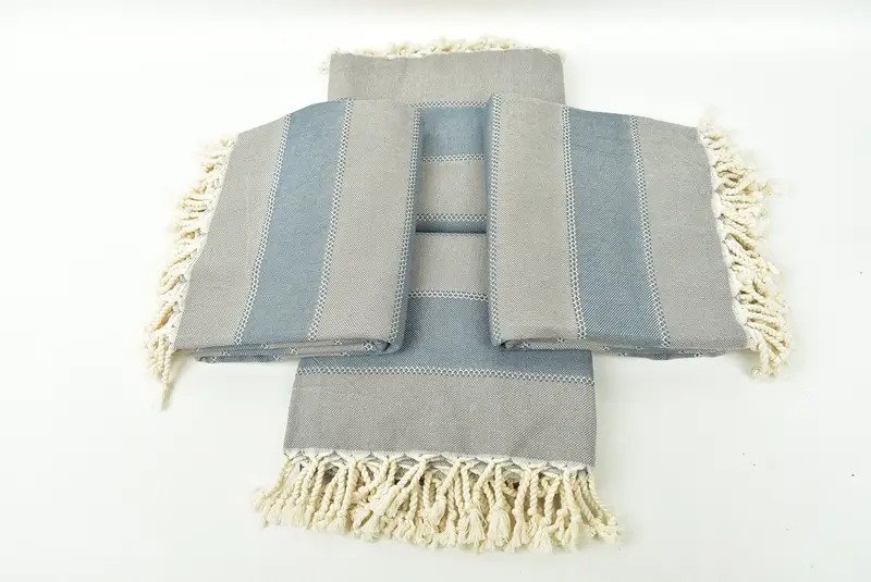 Personalized Bridesmaid Gift, Family Gift Basket, Custom Wedding Gift, 68x36 Cotton Striped Towel, Best Friend Gift Ideas, Personalized Towel - 6